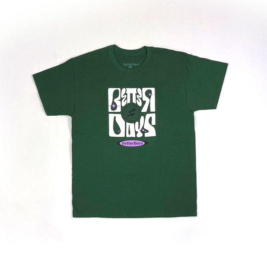 Squarelettering Tee Green