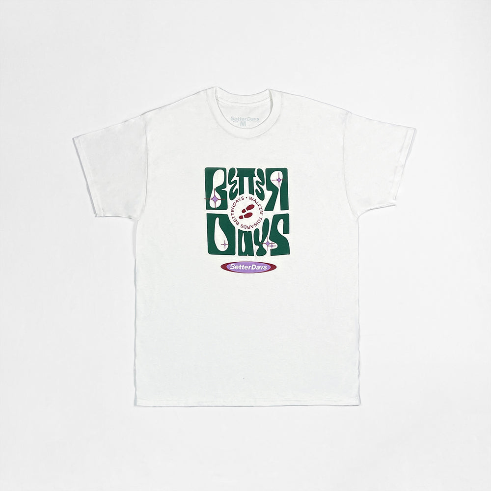 Squarelettering Tee Green